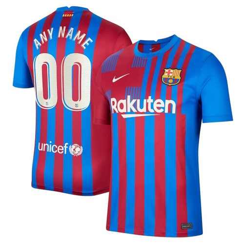 [Premium Quality] FC Barcelona Home Kit 2021-22 Customisable