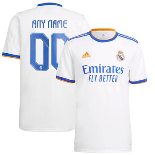 [Premium Quality] Real Madrid Home Kit 2021-22 Customisable