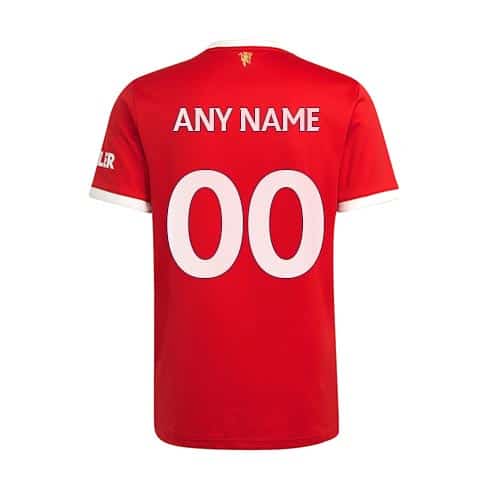 [Premium Quality] Manchester United Home Kit 2021-22 Customisable