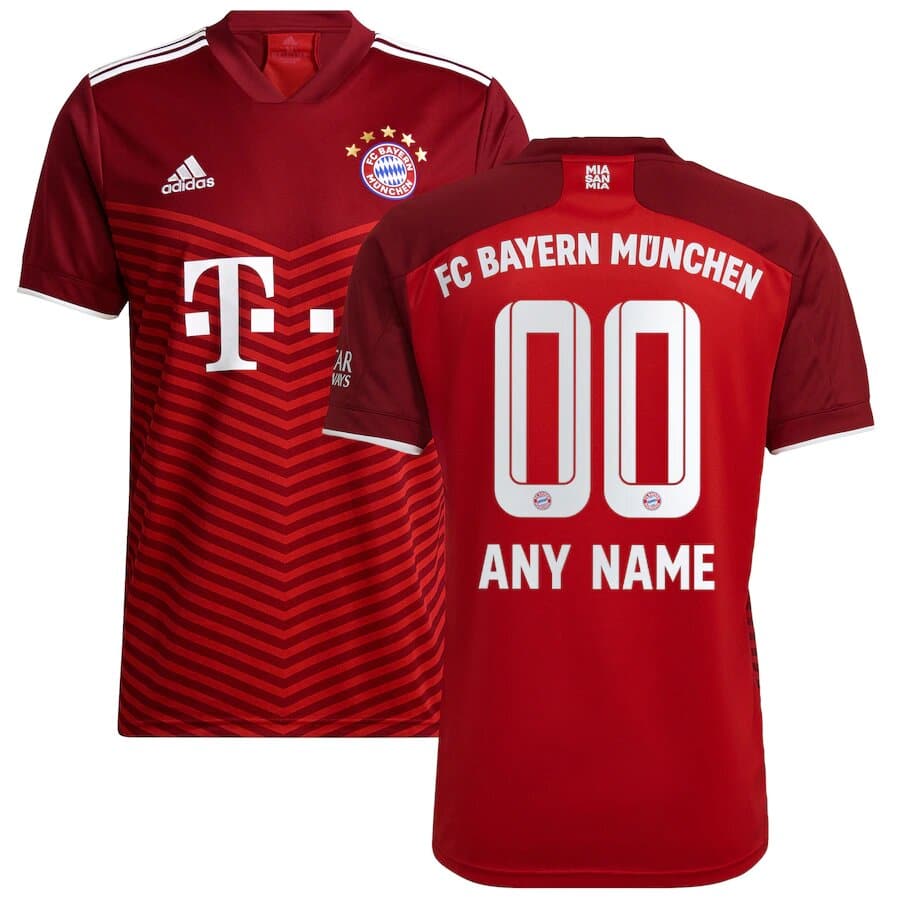 [Premium Quality] Bayern Munich Home Kit 2021-22 Customisable ...