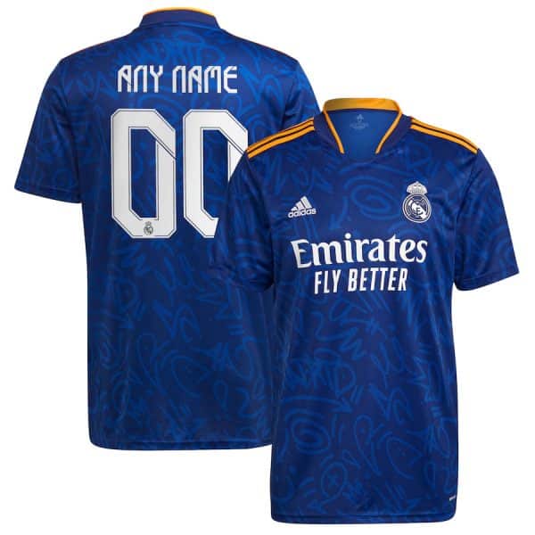[Premium Quality] Real Madrid Away Kit 2021-22 Customisable