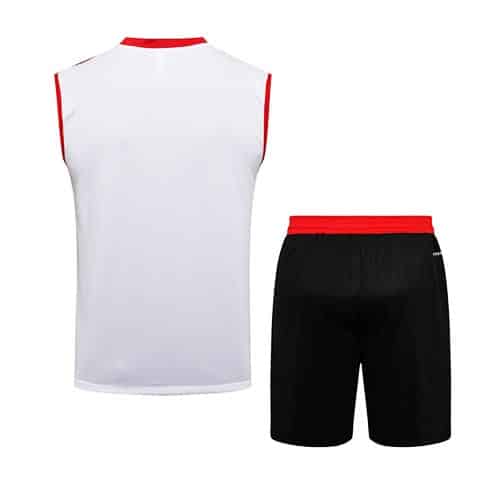 [Premium Quality] Manchester United White Tank Top with Shorts