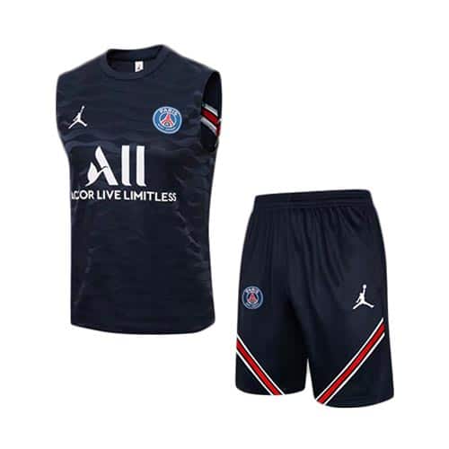[Premium Quality] PSG Blue Tank Top with Shorts