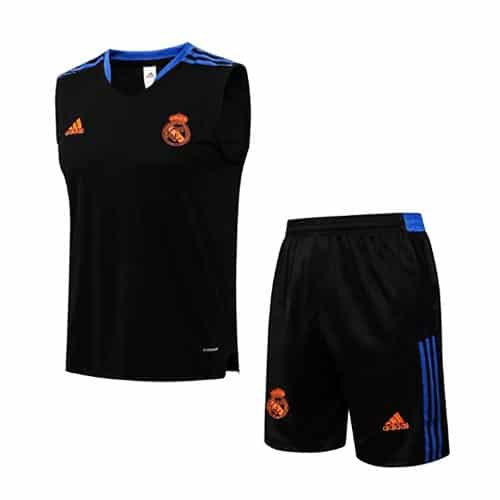 [Premium Quality] Real Madrid Black Tank Top with Shorts