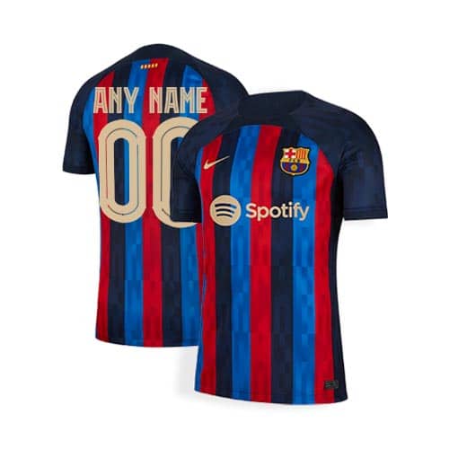 [Premium Quality] FC Barcelona Home Kit 2022-23 Customisable