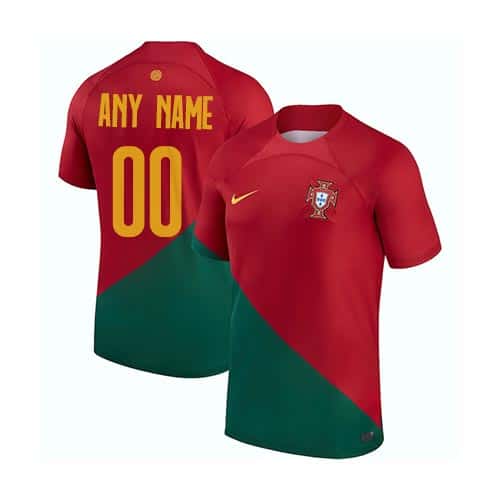 [Premium Quality] Portugal World Cup Home 22-23 Kit Customisable
