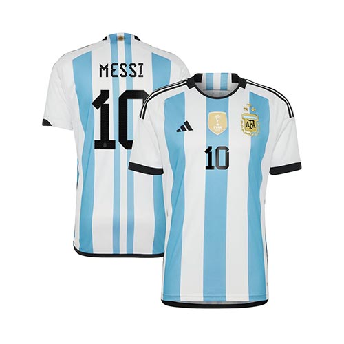 [Premium Quality] Argentina 3 Star Home World Cup Messi kit 2022-23