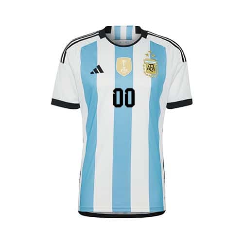[Premium Quality] Argentina 3 Star World Cup Home Kit 2022-23 Customisable