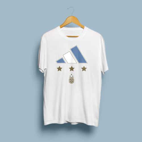 Argentina World Champions Graphic Round Neck Tshirt
