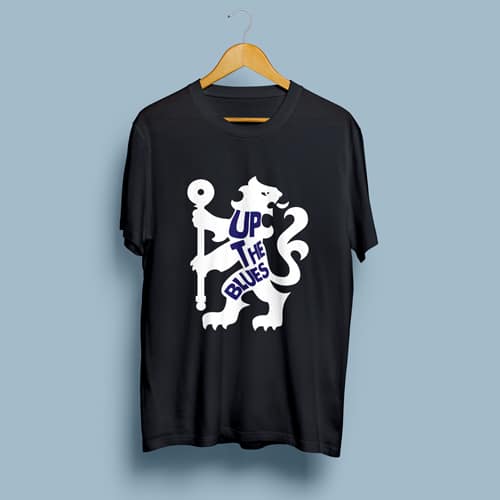 Chelsea Up The Blues Graphic Round Neck Tshirt