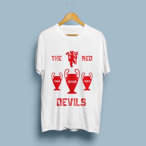 The Red Devils Graphic Round Neck Tshirt