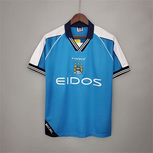 [Premium Quality] Manchester City Home 1999 2001 Retro Jersey