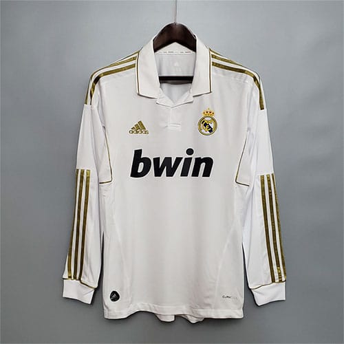[Premium Quality] Real Madrid Home 11 12 Retro Jersey Full Sleeves