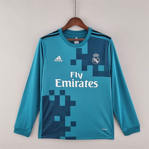 [Premium Quality] Real Madrid Third 17 18 Retro Jersey Full Sleeve Customisable