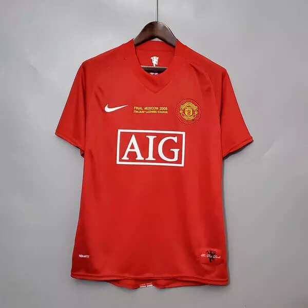 [Premium Quality] Manchester United Home 2008 Retro Customisable Jersey