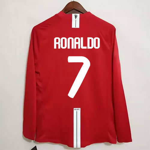 [Premium Quality] Manchester United Home 2008 Retro Ronaldo Jersey Full Sleeves