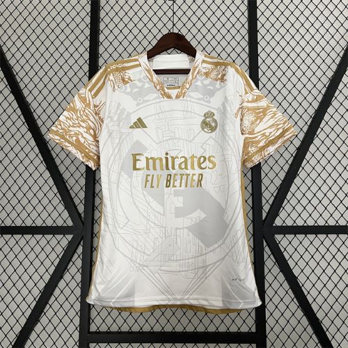 [Premium Quality] Real Madrid Golden White Special Edition Jersey 23-24