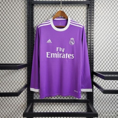 [Premium Quality] Real Madrid Away 17 18 Retro Jersey Full Sleeve