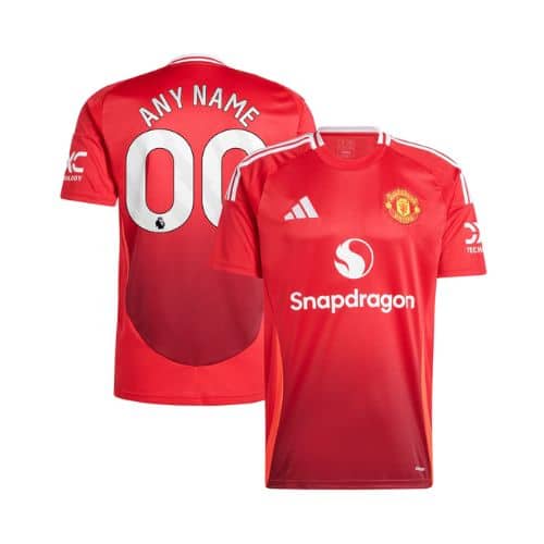 [Premium Quality] Manchester United Home Kit 2024-25 Customisable