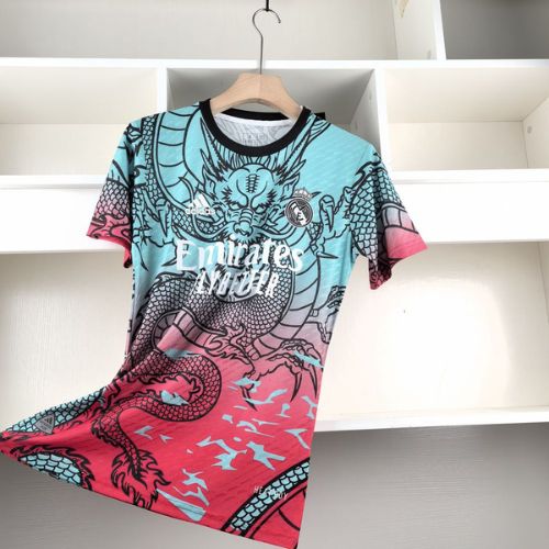 [Premium Quality] Real Madrid Cyan Pink Dragon Jersey