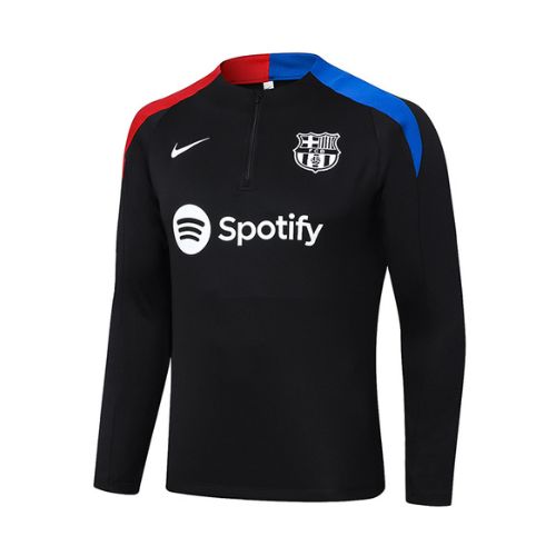 [Premium Quality] FC Barcelona Black Jacket 24-25