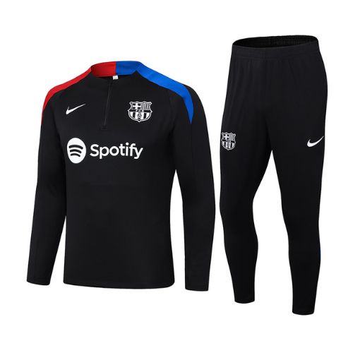 [Premium Quality] FC Barcelona Black Track Suit 24-25