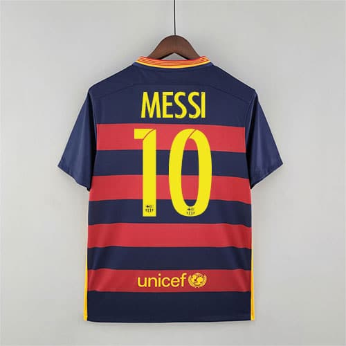 [Premium Quality] FC Barcelona Home 2015-16 Messi Retro Jersey