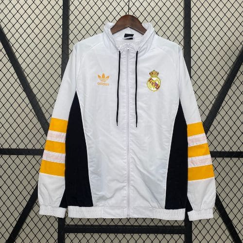 [Premium Quality] Real Madrid White WindBreaker 24-25