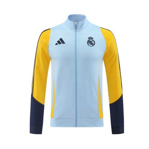 [Premium Quality] Real Madrid Blue & Yellow Jacket 24-25