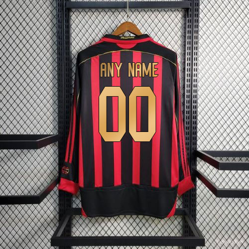 [Premium Quality] AC Milan Home 2006-07 Retro Jersey Customisable