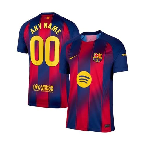 [Premium Quality] FC Barcelona Home Kit 2025-26 Customisable