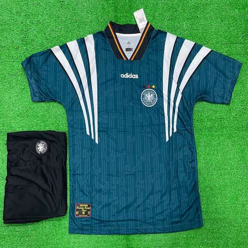 Germany Away 1996 Retro Jersey with Shorts