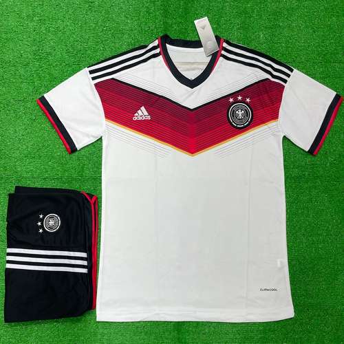 Germany Home World Cup 2014 Retro Jersey with Shorts