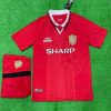 Manchester United Home 1998-99 UCL Final Retro Jersey with Shorts