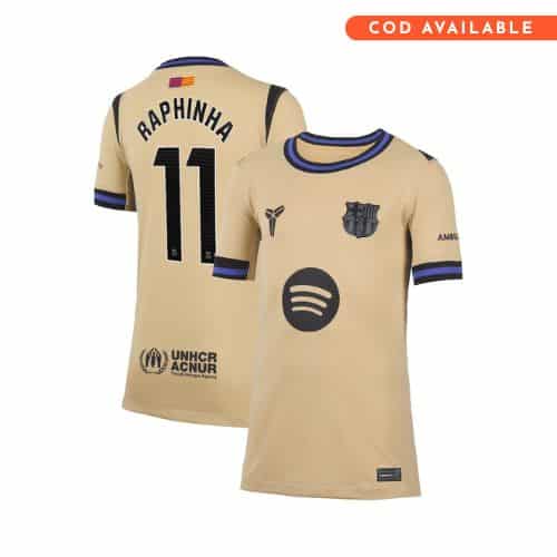 [Premium Quality] FC Barcelona Away Raphinha 2025-26 Jersey
