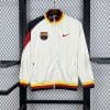 [Premium Quality] FC Barcelona Beige WindBreaker 2025-26