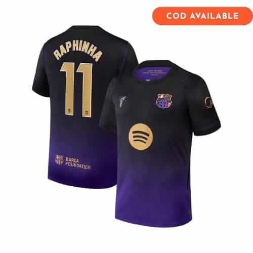 [Premium Quality] FC Barcelona Away Raphinha Jersey 2026-27